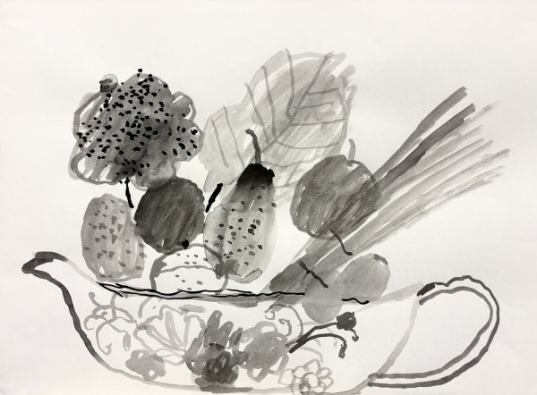 Pears and Broccoli 