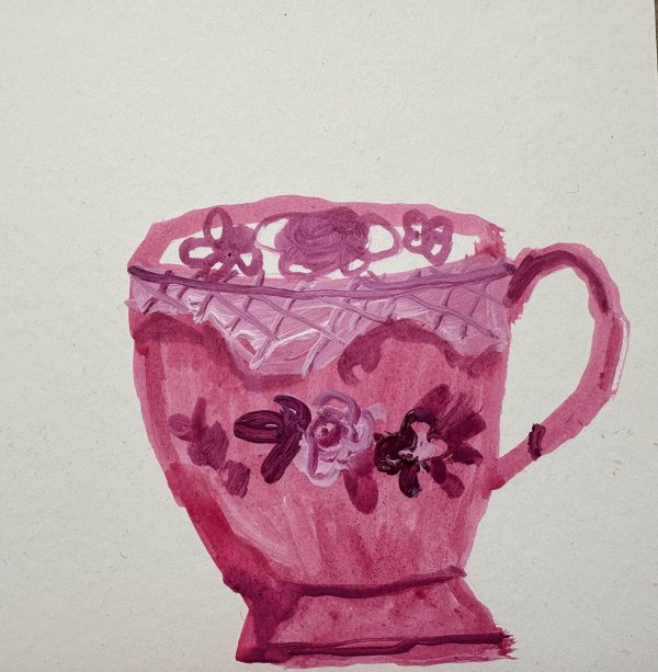 Pink Jelly Teacup 
